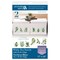 Leisure Arts Stamped Embroidery Tea Towels – 2 Pack Herb Garden Designs 17”x28” | Beginner Hand Embroidery Kit for Adults | Perle Edge Cotton Blend Towels w/ DMC, Anchor & Coats Floss Guide